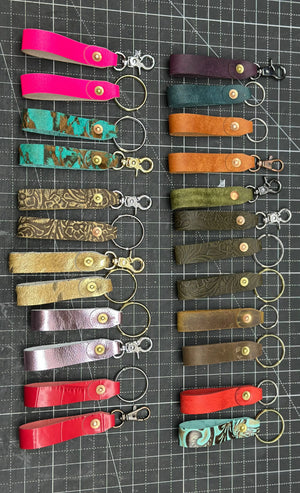 Handmade Leather Keychain Kw Leatherworks