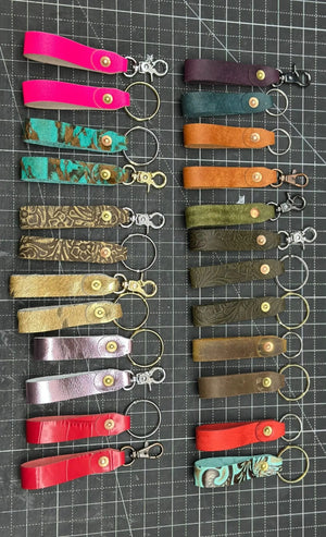 Handmade Leather Keychain Kw Leatherworks