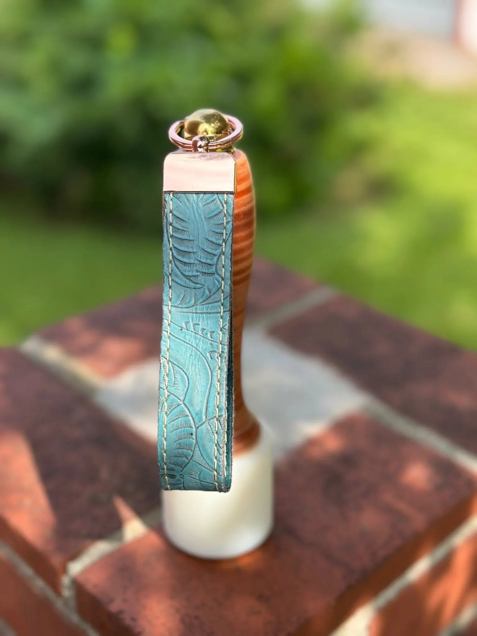 Handmade Leather Keychain Kw Leatherworks