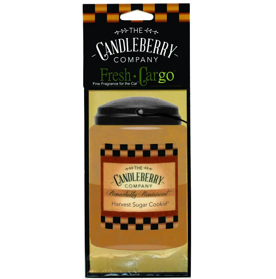 Harvest Sugar Cookie™- "Fresh Cargo"®, Scent for the Car (2-PACK) (Collective) The Candleberry® Candle Company