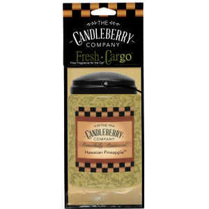 Hawaiian Pineapple™- "Fresh Cargo"®, Scent for the Car (2-PACK) (Collective) The Candleberry® Candle Company