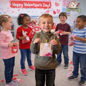 Heart and Bow Tic Tac Toe Valentine Game with Acrylic Pieces Poor Hog Customs