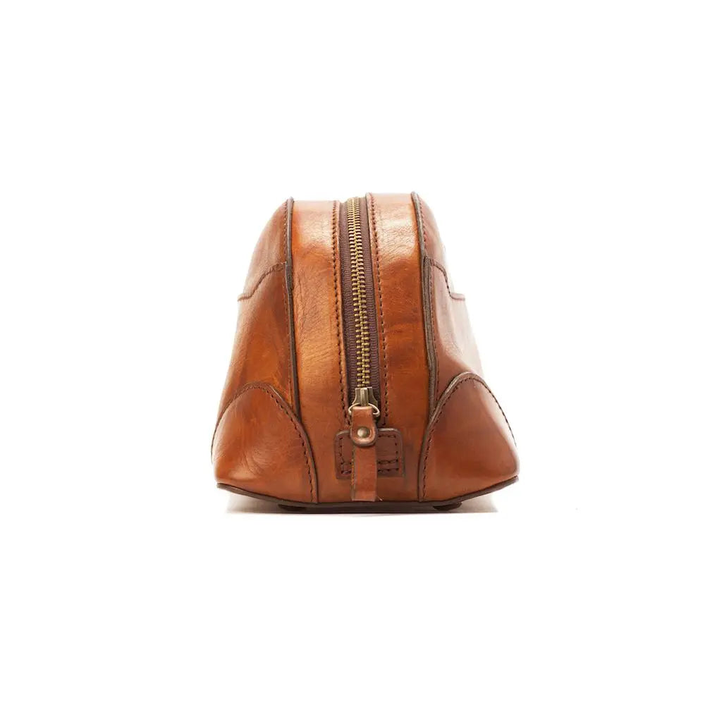 Heritage Leather Stateroom Toiletry Wash Bag Mission Mercantile Leather Goods