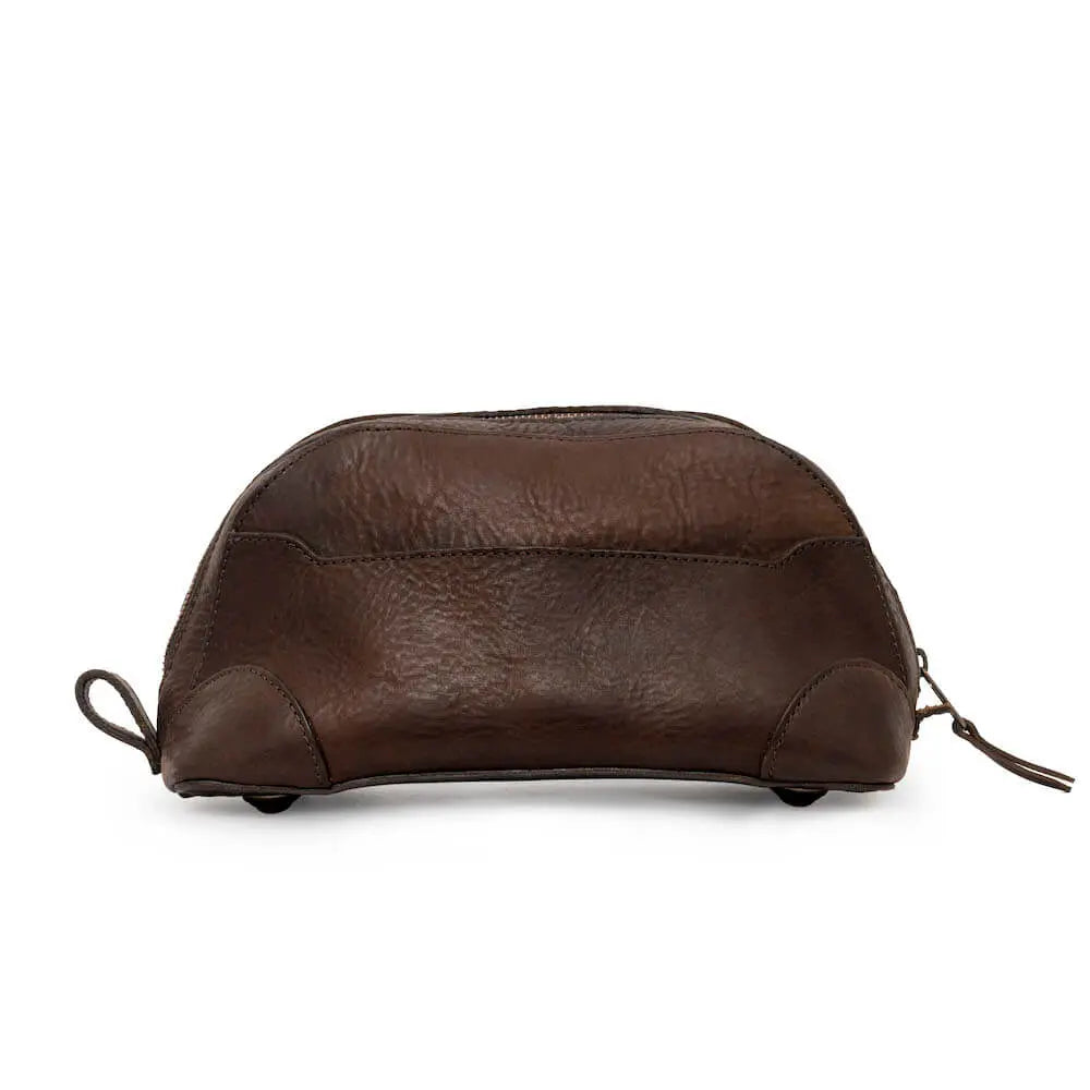 Heritage Leather Stateroom Toiletry Wash Bag Mission Mercantile Leather Goods