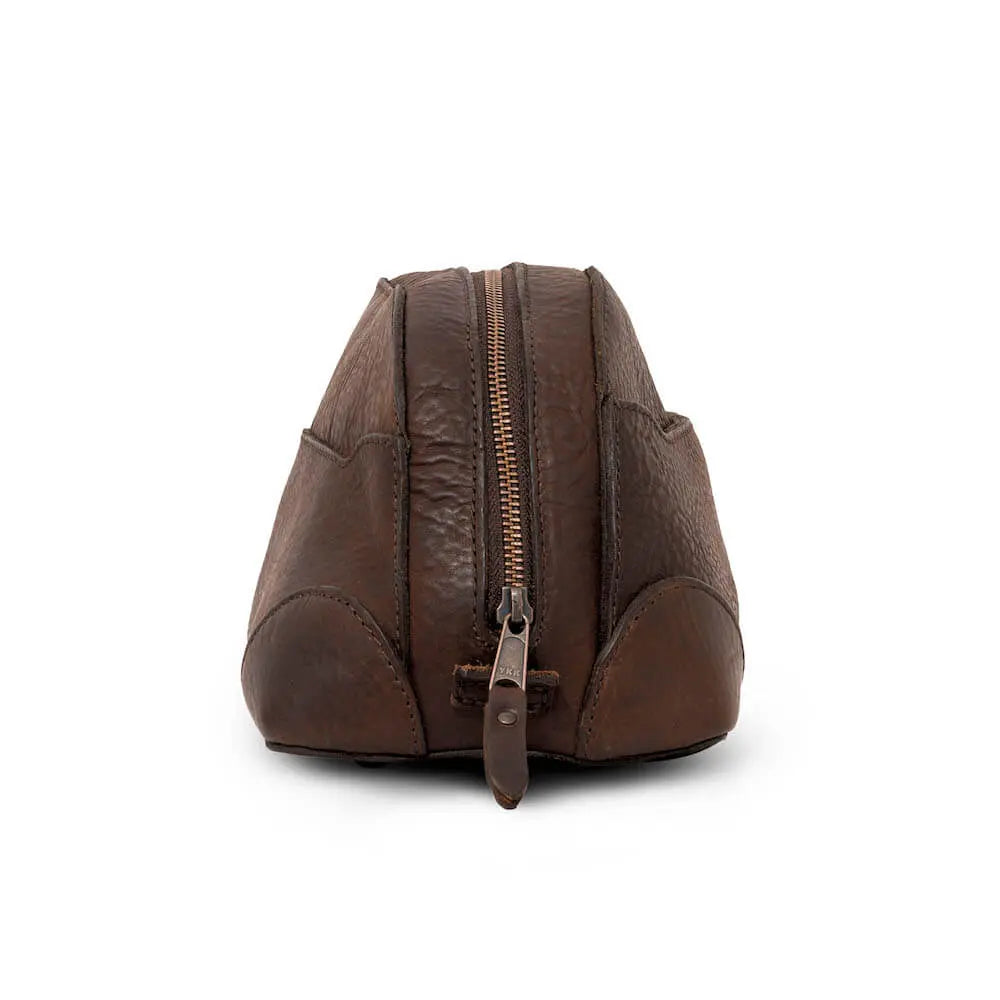 Heritage Leather Stateroom Toiletry Wash Bag Mission Mercantile Leather Goods