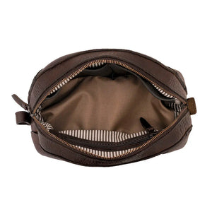 Heritage Leather Stateroom Toiletry Wash Bag Mission Mercantile Leather Goods