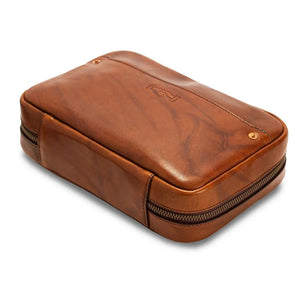 Heritage Leather "Doc" Electronics Organizer / Toiletry Kit Mission Mercantile Leather Goods