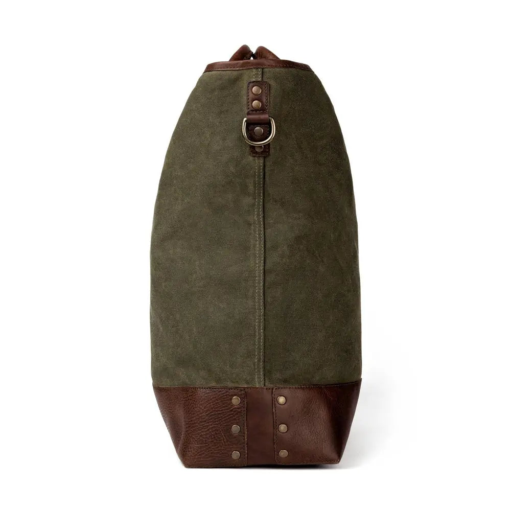 Heritage Waxed Canvas Original Ice Block Tote Bag Mission Mercantile Leather Goods