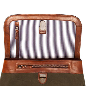 Heritage Waxed Canvas Steamer Backpack No. 2 Mission Mercantile Leather Goods