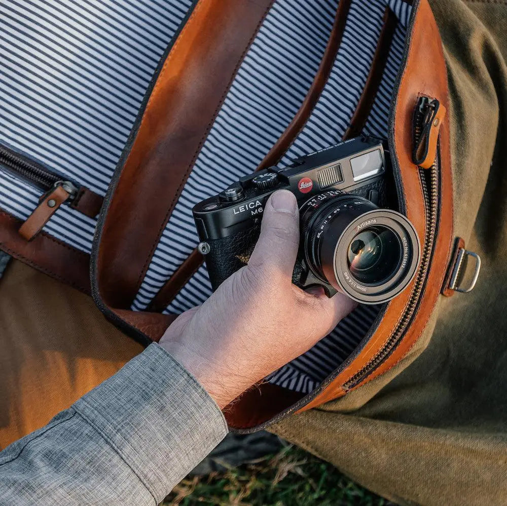Heritage Waxed Canvas Steamer Backpack No. 2 Mission Mercantile Leather Goods