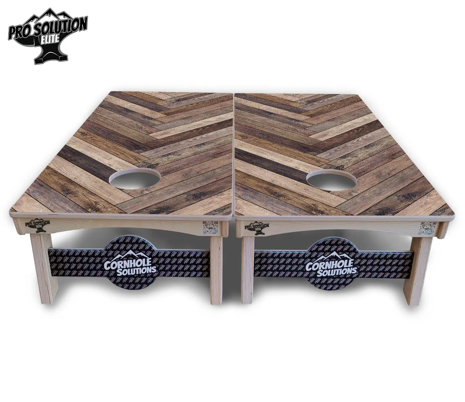 Herringbone Cornhole Boards - Pro Solution Elite Series Cornhole Solutions