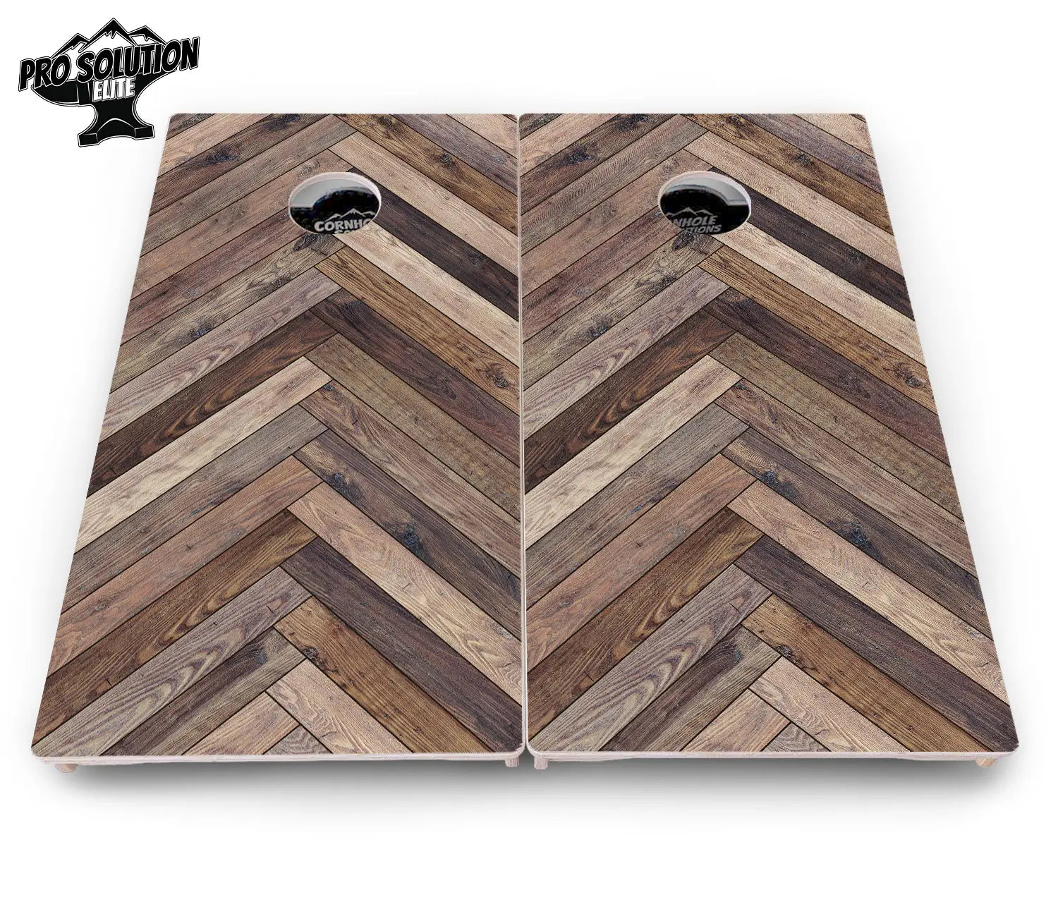 Herringbone Cornhole Boards - Pro Solution Elite Series Cornhole Solutions