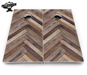 Herringbone Cornhole Boards - Pro Solution Elite Series Cornhole Solutions