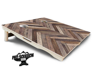 Herringbone Cornhole Boards - Pro Solution Elite Series Cornhole Solutions