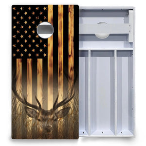 Hidden Deer & Fish Cornhole Boards - All Weather Series Cornhole Solutions