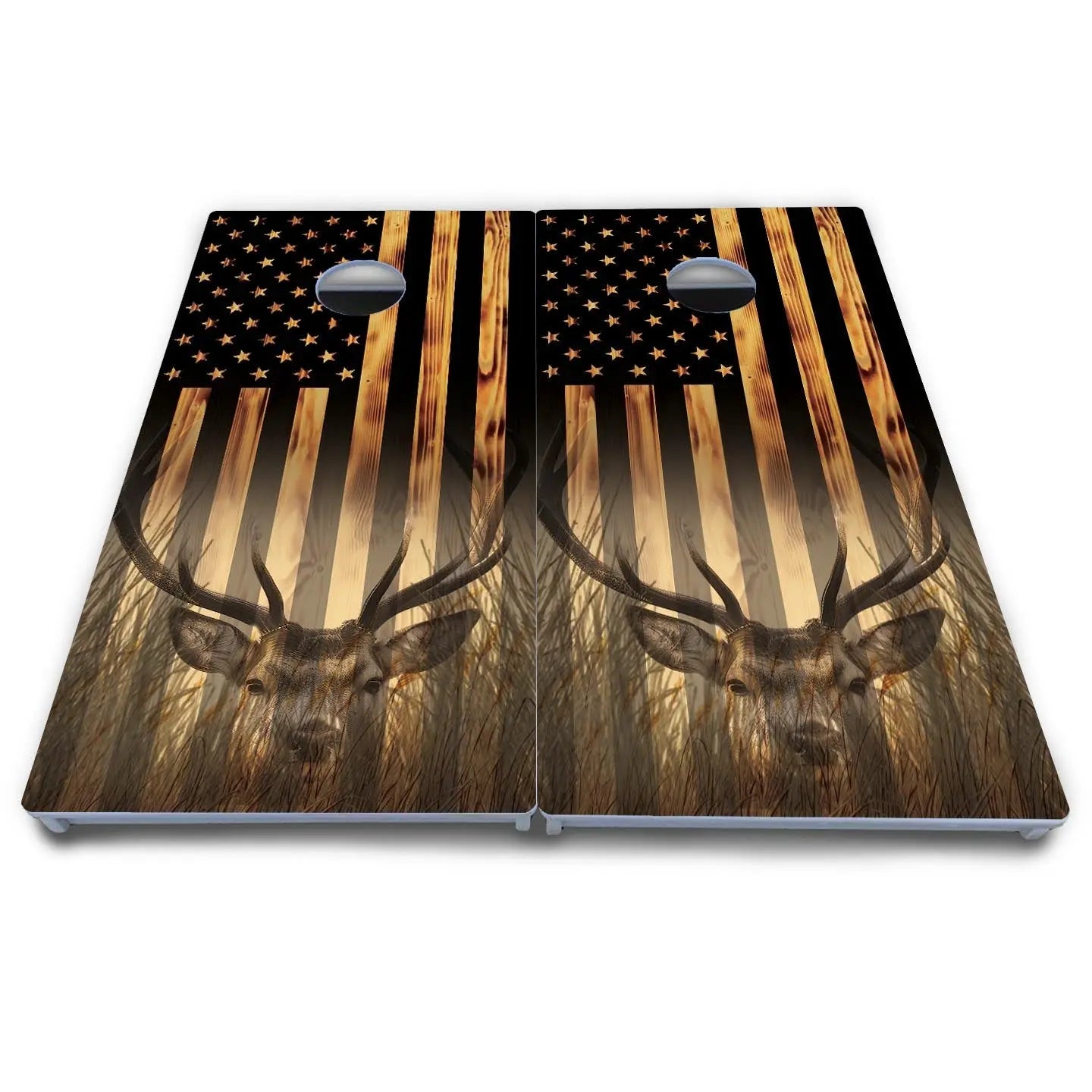 Hidden Deer & Fish Cornhole Boards - All Weather Series Cornhole Solutions