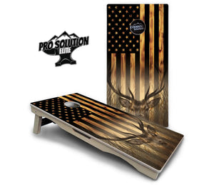 Hidden Deer & Fish Cornhole Boards - Pro Solution Elite Series Cornhole Solutions