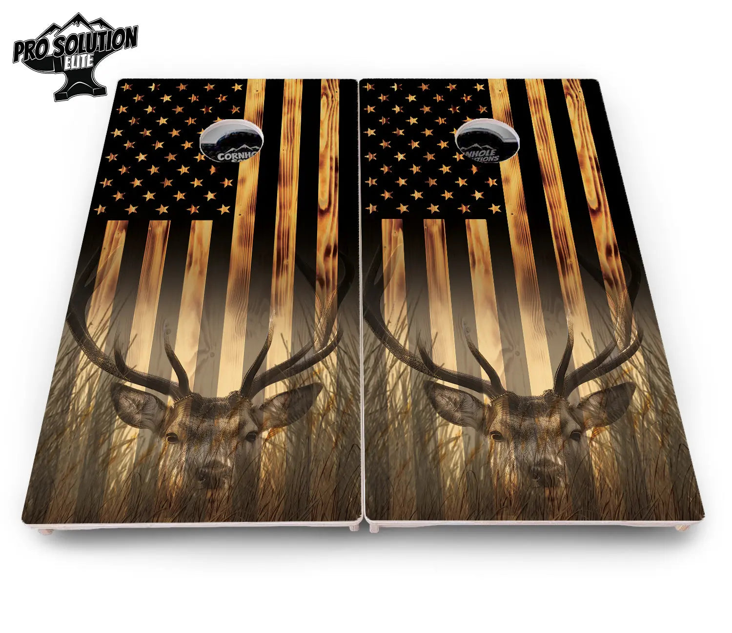 Hidden Deer & Fish Cornhole Boards - Pro Solution Elite Series Cornhole Solutions