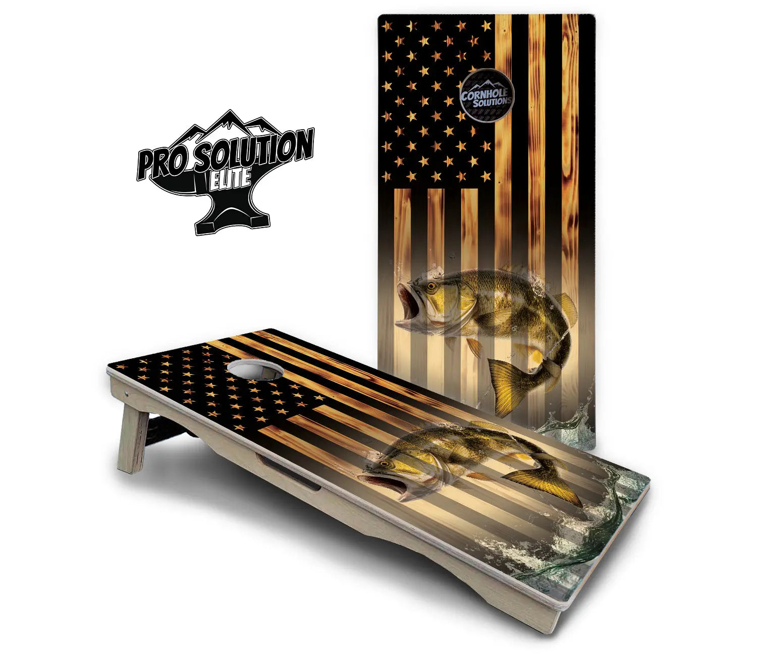 Hidden Deer & Fish Cornhole Boards - Pro Solution Elite Series Cornhole Solutions