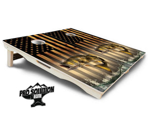 Hidden Deer & Fish Cornhole Boards - Pro Solution Elite Series Cornhole Solutions