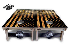 Hidden Deer & Fish Flag Cornhole Boards - Pro Solution Lite Series Cornhole Solutions