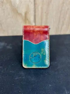 High end leather money clip wallets Kw Leatherworks