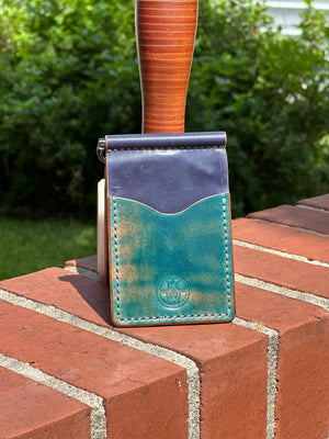 High end leather money clip wallets Kw Leatherworks