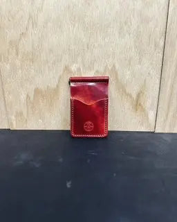 High end leather money clip wallets Kw Leatherworks