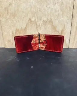 High end leather money clip wallets Kw Leatherworks