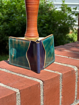 High end leather money clip wallets Kw Leatherworks