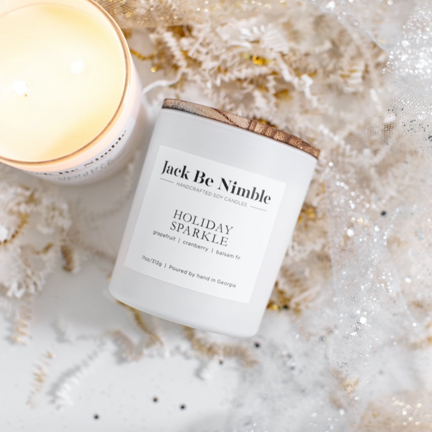11 oz Holiday Sparkle Soy Candle by Jack Be Nimble Candles image 2