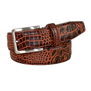 Roger Ximenez honey oak custom leather belt with bespoke sizing options
