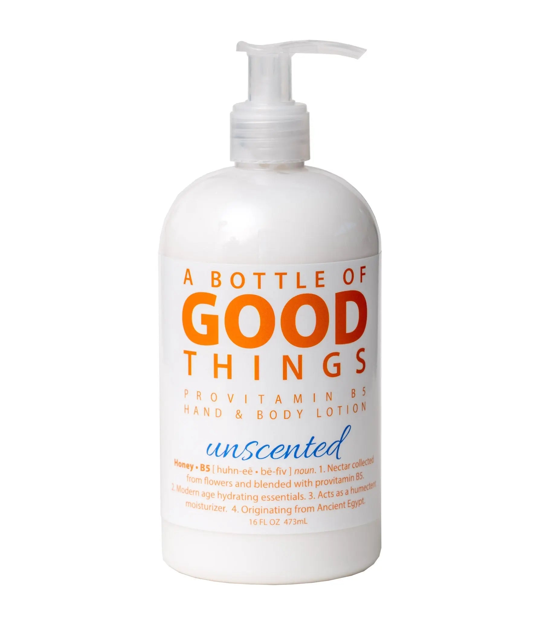 Honey•B5 UNSCENTED Lotion ~ 16 oz. Essential Journeys