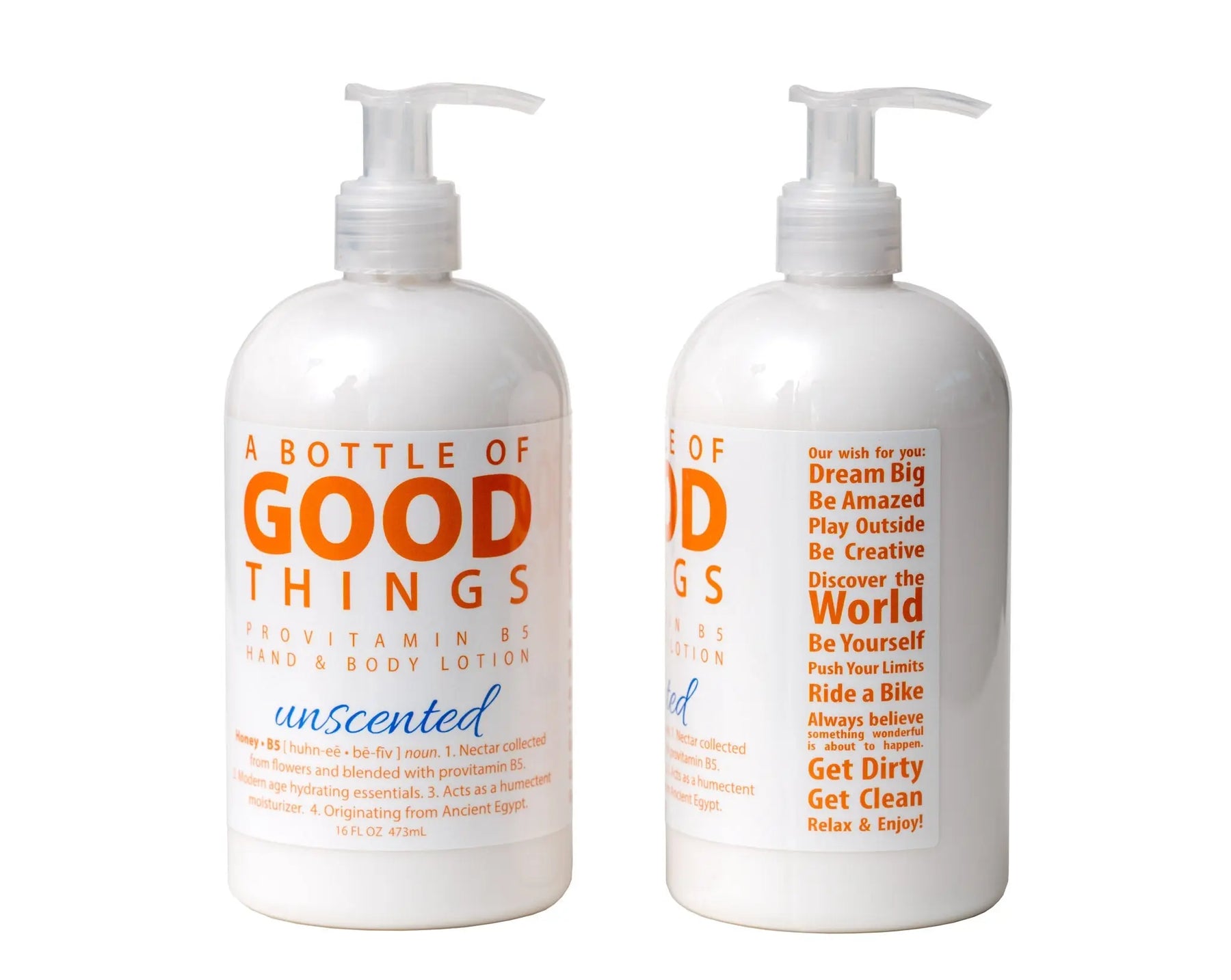 Honey•B5 UNSCENTED Lotion ~ 16 oz. Essential Journeys