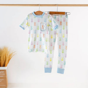 Hoppy Easter Organic Cotton Kids Pajamas Nola Tawk