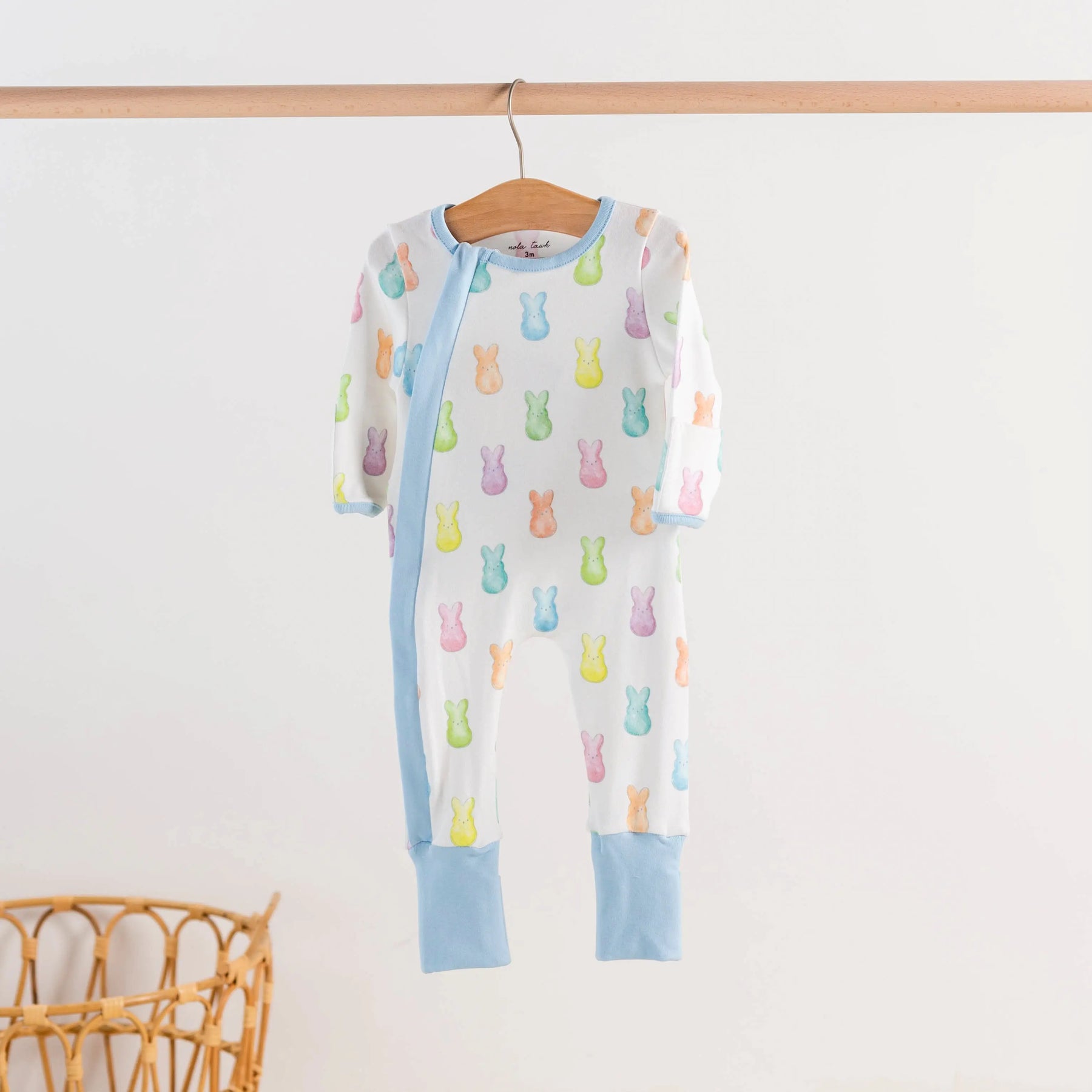 Hoppy Easter Organic Cotton Kids Pajamas Nola Tawk