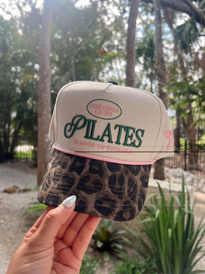Hot Girls go to Pilates - Leopard Vintage Hat KenzKustomz