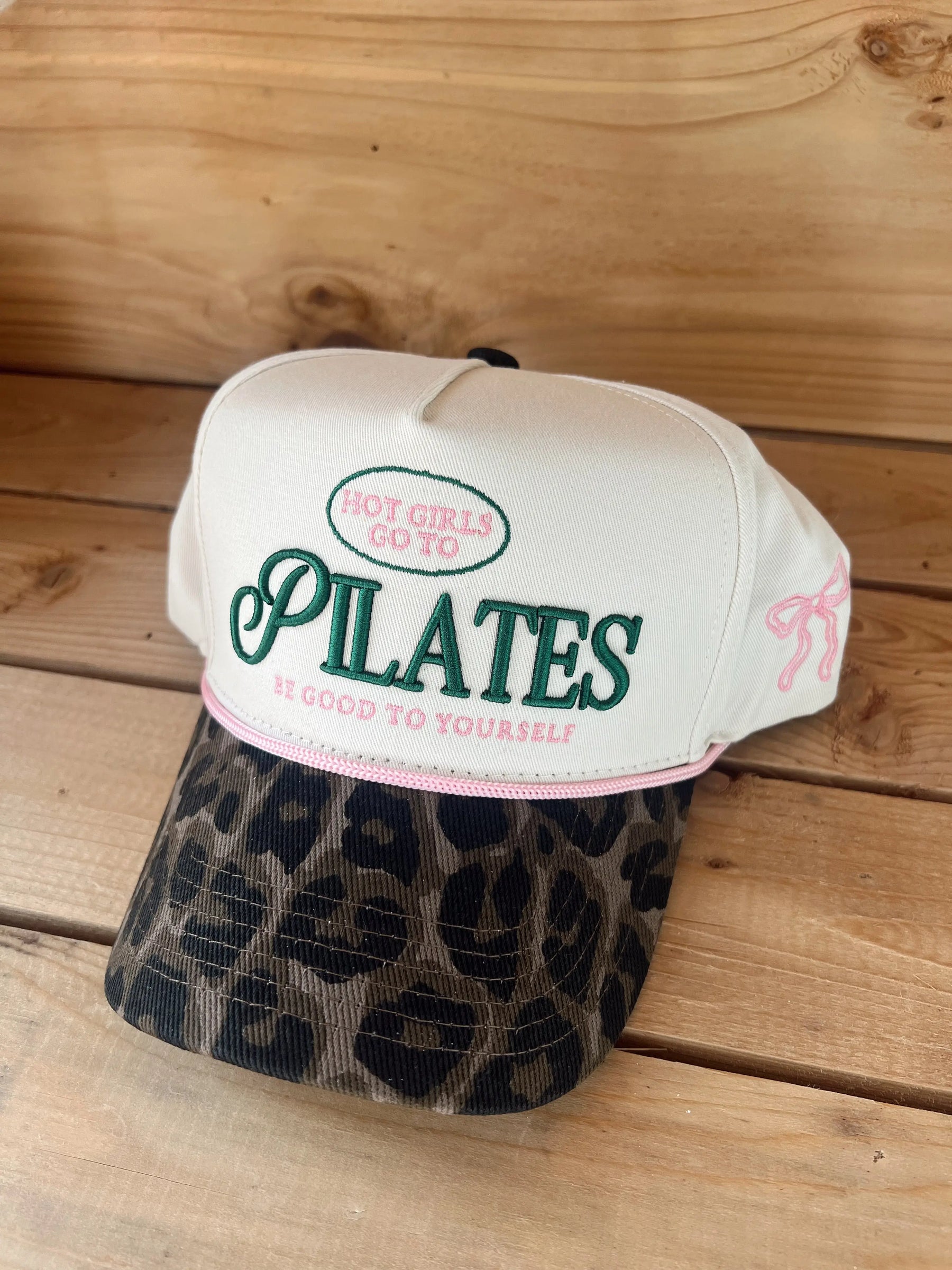Hot Girls go to Pilates - Leopard Vintage Hat KenzKustomz