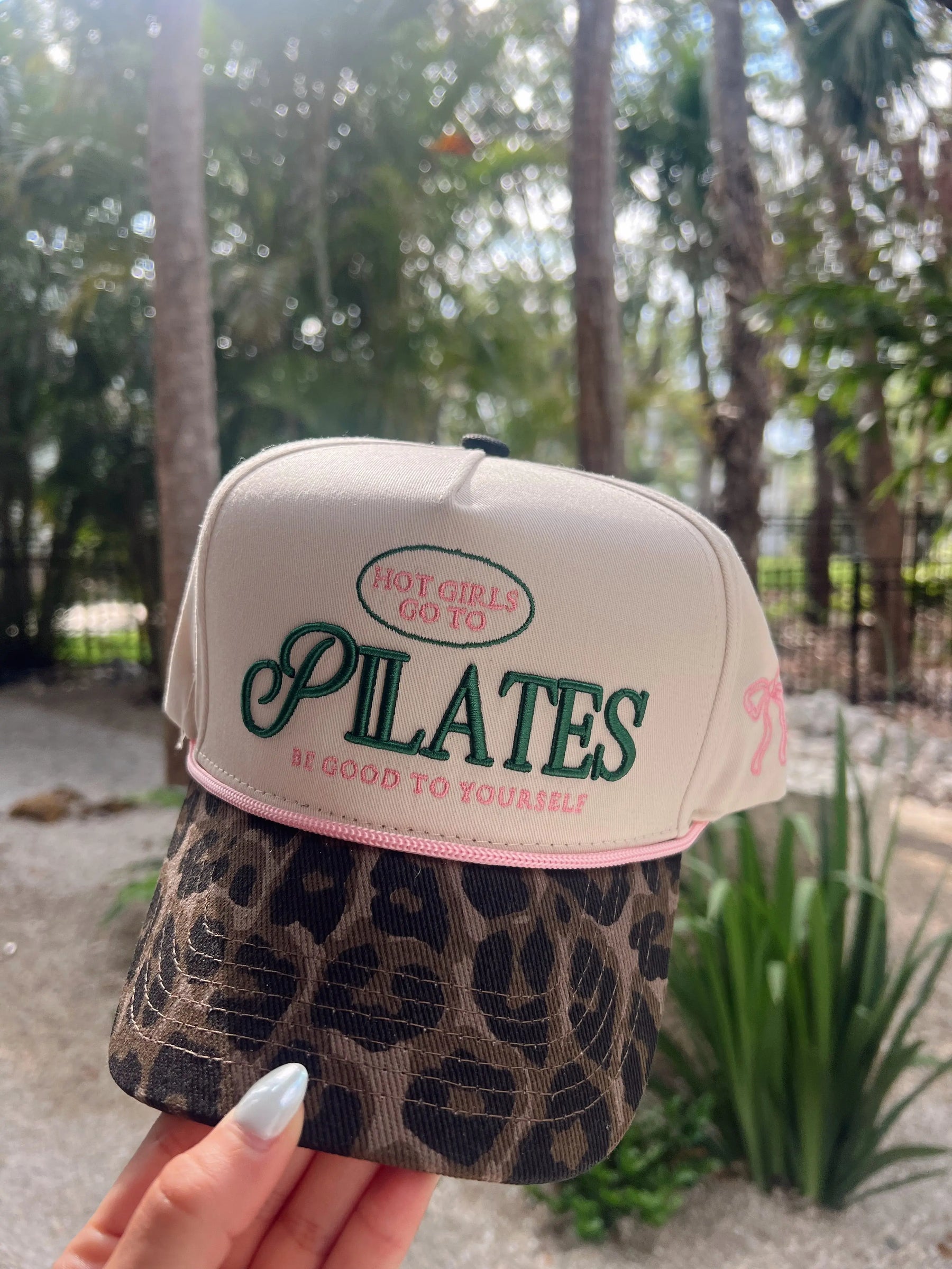 Hot Girls go to Pilates - Leopard Vintage Hat KenzKustomz