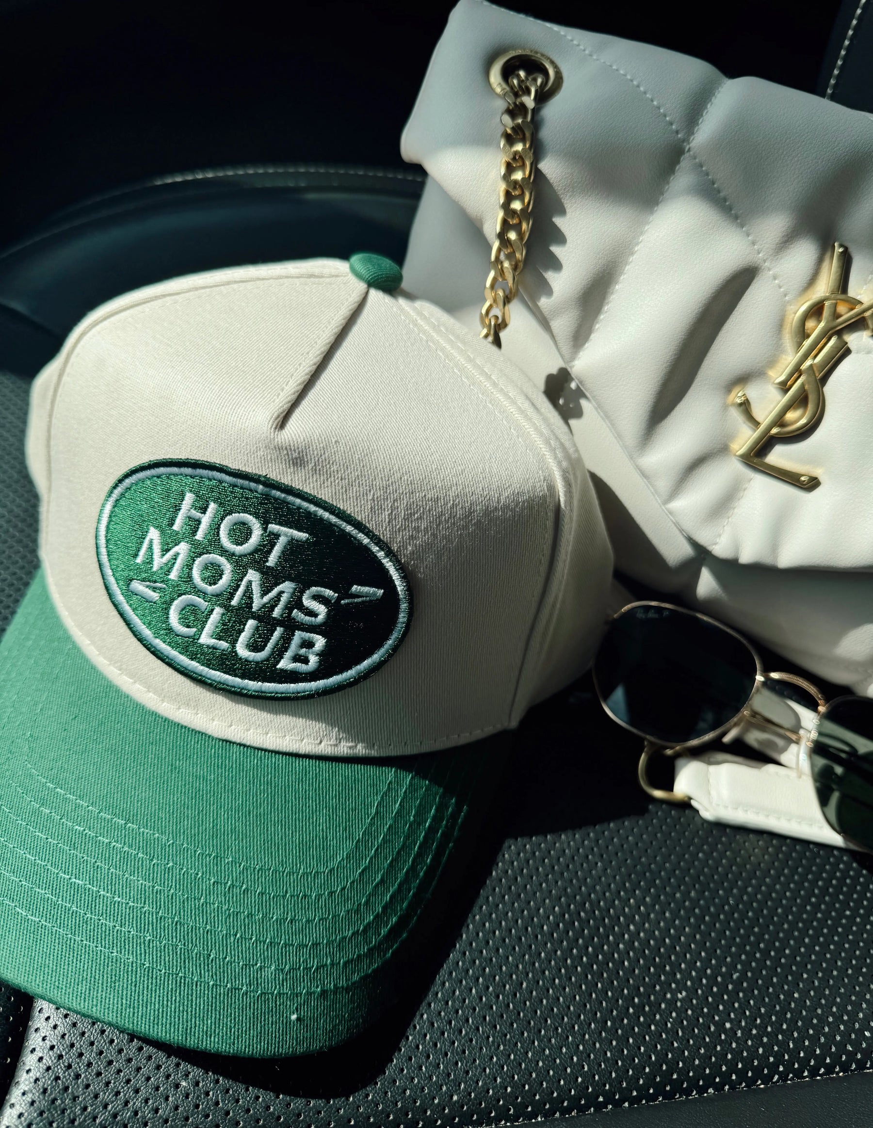 Hot Moms Club - Green Vintage Trucker Hat KenzKustomz