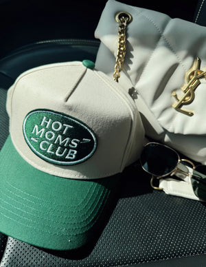 Hot Moms Club - Green Vintage Trucker Hat KenzKustomz