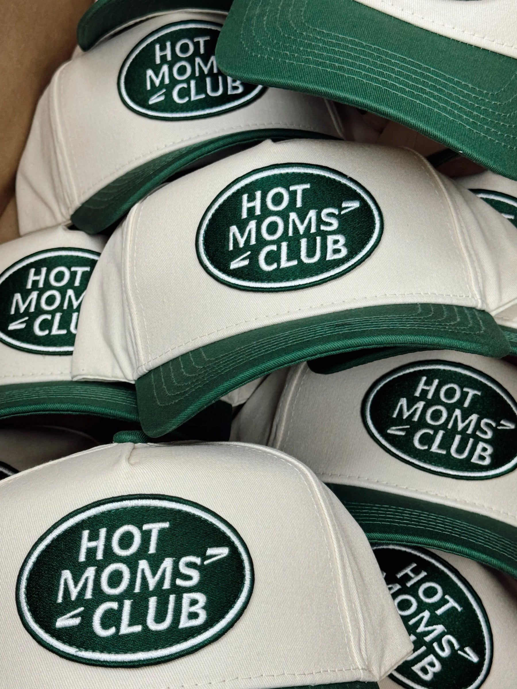Hot Moms Club - Green Vintage Trucker Hat KenzKustomz