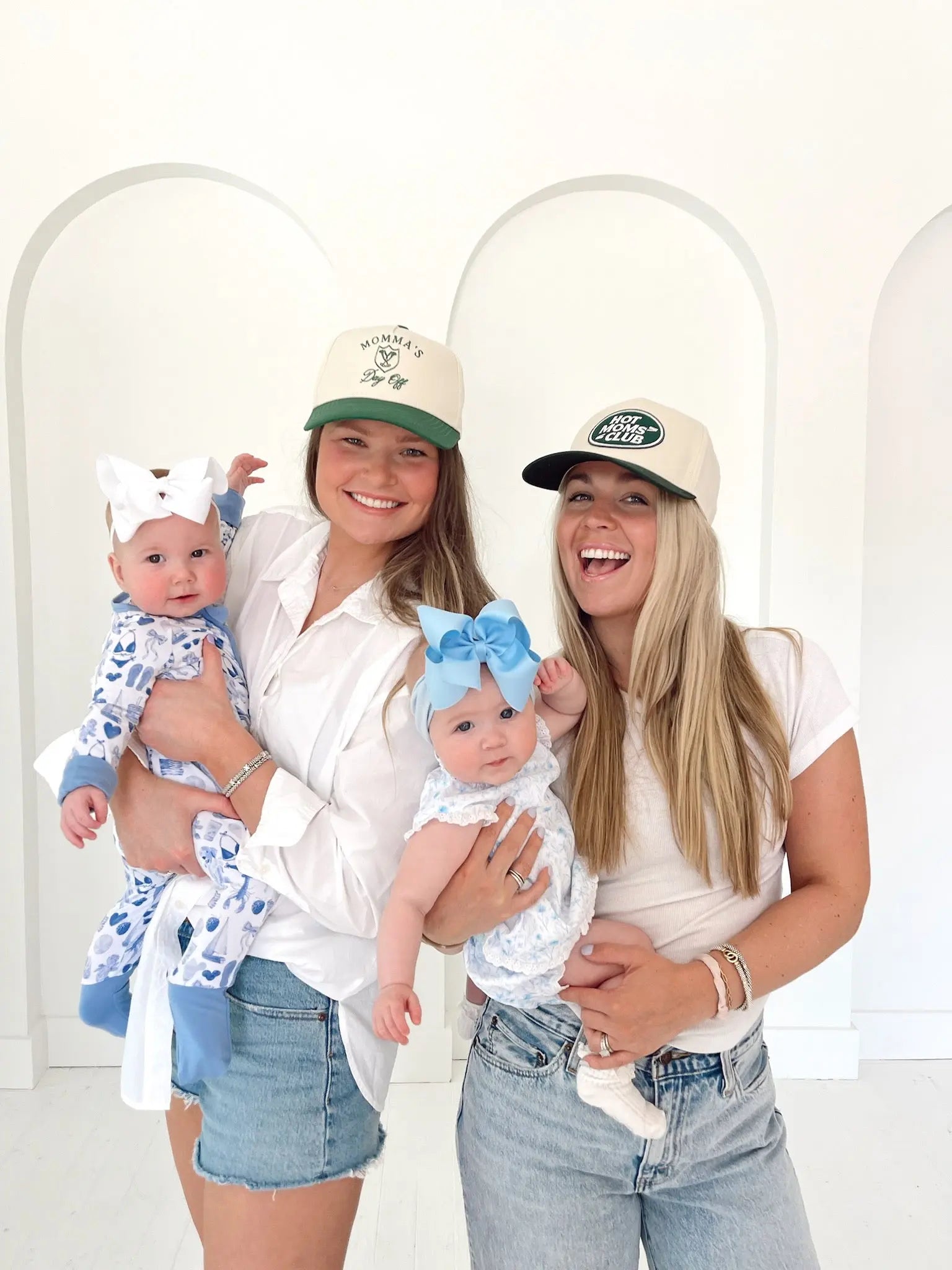 Hot Moms Club - Green Vintage Trucker Hat KenzKustomz