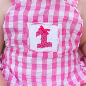 Hot Pink First Birthday Bubble Seven Lantern Lane
