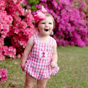 Hot Pink First Birthday Bubble Seven Lantern Lane