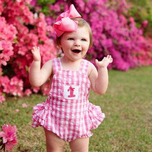 Hot Pink First Birthday Bubble Seven Lantern Lane