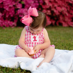 Hot Pink First Birthday Bubble Seven Lantern Lane