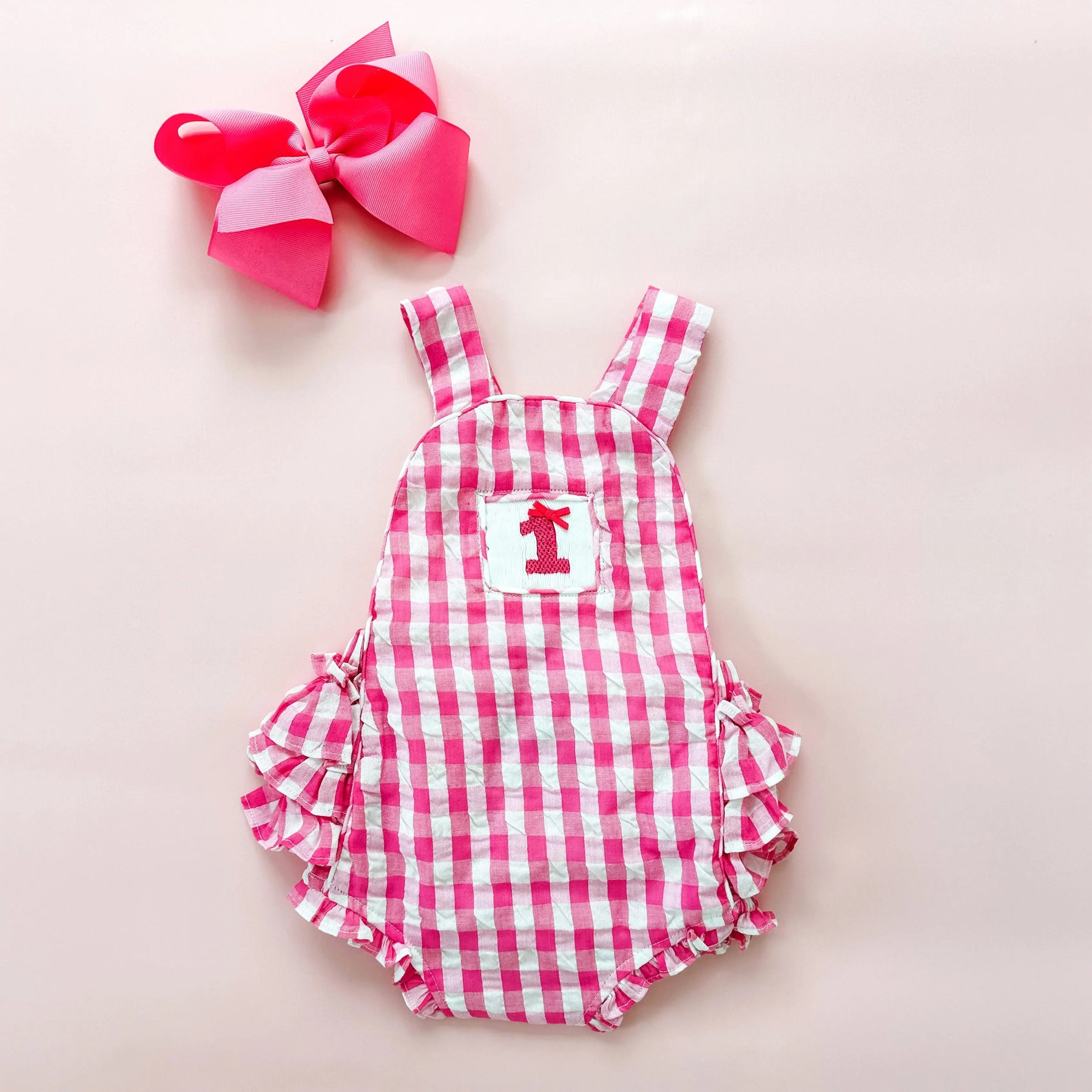 Hot Pink First Birthday Bubble Seven Lantern Lane