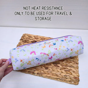 Hot Tool Storage Bag, Floral Boxy Zipper Pouch, Hair Tool Travel Case, Curling Iron Storage, Blow Dryer Organizer Maypop House Designs