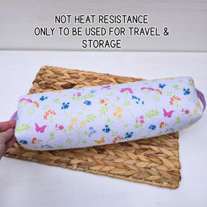 Hot Tool Storage Bag, Floral Boxy Zipper Pouch, Hair Tool Travel Case, Curling Iron Storage, Blow Dryer Organizer Maypop House Designs